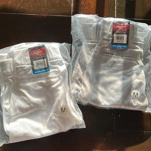 RESERVED Pair of Boys Rawlings Knicker Baseball Pants - M, White